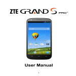ZTE Grand S Pro Manual