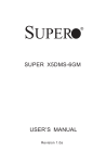 SUPER X5DMS-6GM USER`S MANUAL