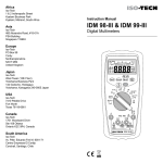 IDM 98-III & IDM 99-III Digital Multimeters