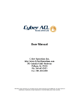 Cyber ACL User Manual - Cyber Operations, Inc.