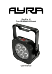 ComPar 10 5-in-1 RGBAW LED spot User manual - Bax