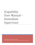 iCapability User Manual – Immediate Supervisor