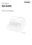 Casio SE-S400 Manual