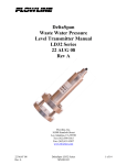 DeltaSpan Waste Water Pressure Level Transmitter Manual LD32