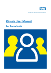 Kinesis User Manual for Consultants