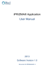 iPRIZMA® Application User Manual