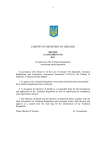 CABINET OF MINISTERS OF UKRAINE