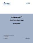 RMU SenseLink End-Point Control Interface User Manual Addendum