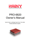 PRO-6820 Owner`s Manual