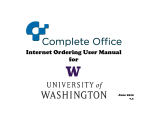 Internet Ordering User Manual for