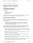 Windows 98 User Manual - 3 - Navigating Windows