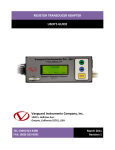 Manual - Vanguard Instruments Company, Inc.