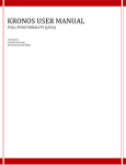 Kronos Full (Java) User Manual