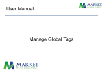 Manage Global Tags User Manual - My ASB Agent My ASB Agent