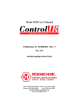 ControlIR Model 5420 User Manual