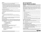 AEMC MN251 AC Current Probe Manual PDF