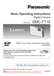 Panasonic Lumix DMC-FT10 User`s Manual
