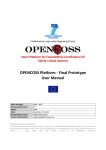 OPENCOSS Platform - Final Prototype User Manual