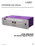 LTM-ER4 Manual - Laird Digital Cinema