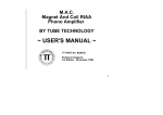 M.A.C. Phono Stage Manual