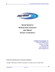 Spread Spectrum Wireless Data Transceiver User Manual Version