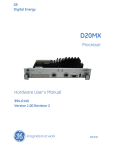 944-0140 D20MX Substation Gateway Hardware User`s Manual