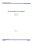 PCAM Installer User`s Manual