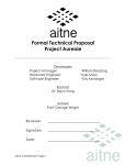 Formal Technical Proposal - Capstone Experience