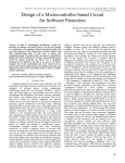 Design of a Microcontroller-based Circuit for Software