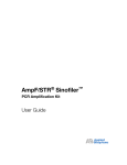 AmpFlSTR Sinofiler PCR Amplification Kit User Guide (PN 4384256C)