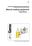 OptiFlex L manual coating equipment - spare parts