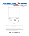 USER`S MANUAL - American Weigh Scales Inc