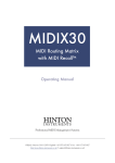 MIDIX30 Routing Matrix Manual