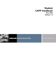 Banner Student / CAPP Handbook / 7.3