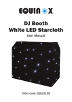 DJ Booth White LED Starcloth