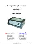 Demagnetizing Instrument Antimag 2 User Manual