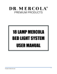 18 lamp mercola bed light system user manual