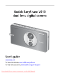 Kodak V610 User Guide Manual pdf