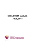 mable user manual – july 2015