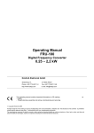 Operating Manual FRU-100 0.25 – 2,2 kW