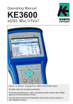 KE3600-Operating Manual