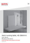 Vario nursing table, 40-306XX-6