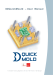 3DQuickMould – User Manual