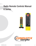 Radio Remote Controls Manual K Series