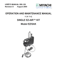 EZ Air Single Air Kit Technical Manual