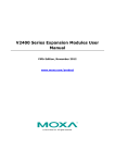 V2400 Series Expansion Modules User`s Manual
