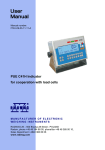 Manual instruction - PUE C41H Indicator