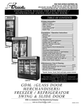 installation manual for gdm freezer / refrigerator