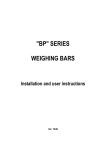 "BP" SERIES WEIGHING BARS