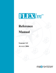 FLEXlm Reference Manual